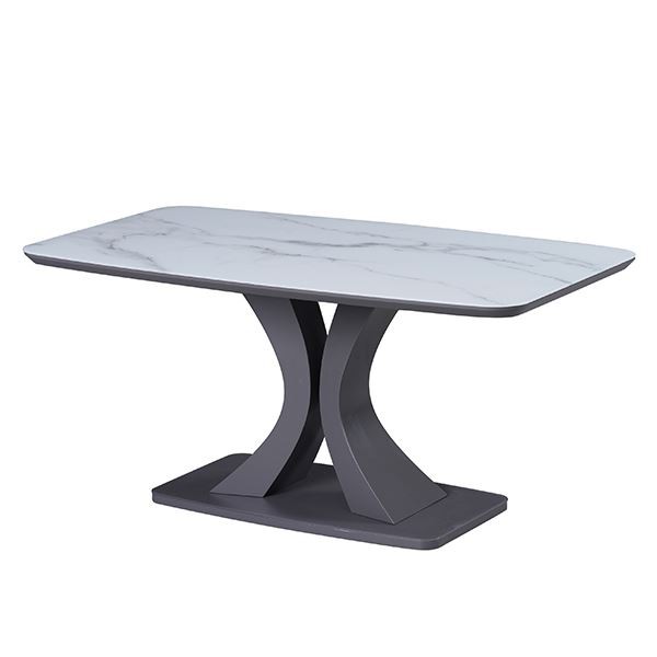 mdf marble effect dining table